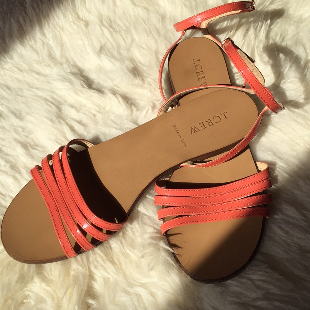 J Crew Patent Leather Sandals